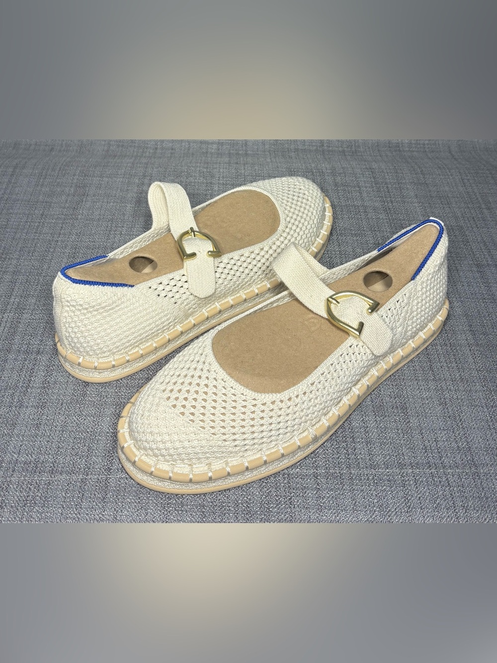 Rothy’s Jasmine Espadrille Mary-Jane Flat Size 7.5 - Picture 2 of 8